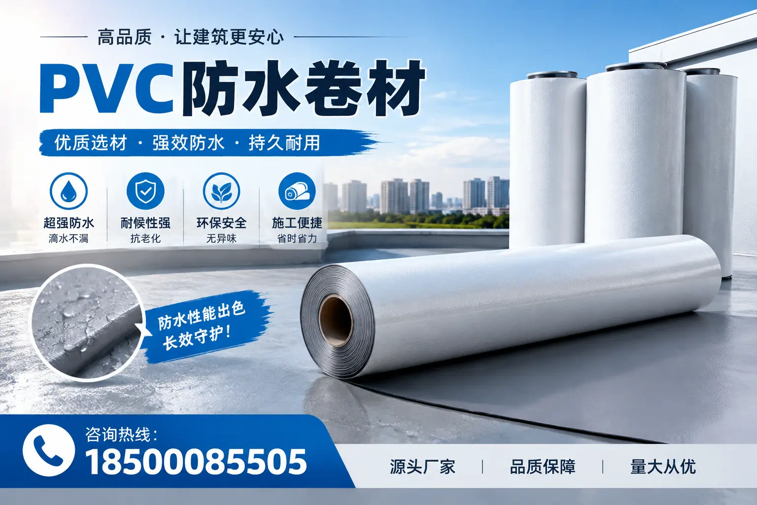 PVC防水卷材施工过程详解，确保在惠州顺利完成项目